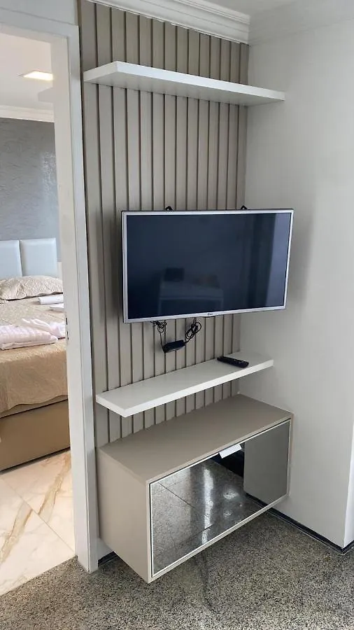 شقة Apartamento Praia De Iracema Vista Para O Mar 18 Andar فورتاليز