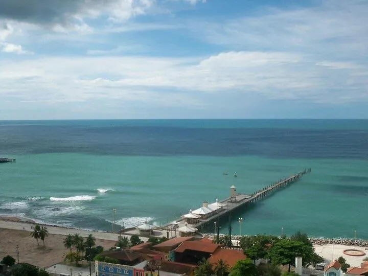 شقة Apartamento Praia De Iracema Vista Para O Mar 18 Andar فورتاليز